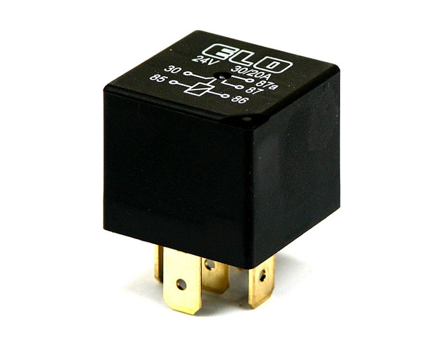 Automotive relay 24VDC 30/20A 1x switch