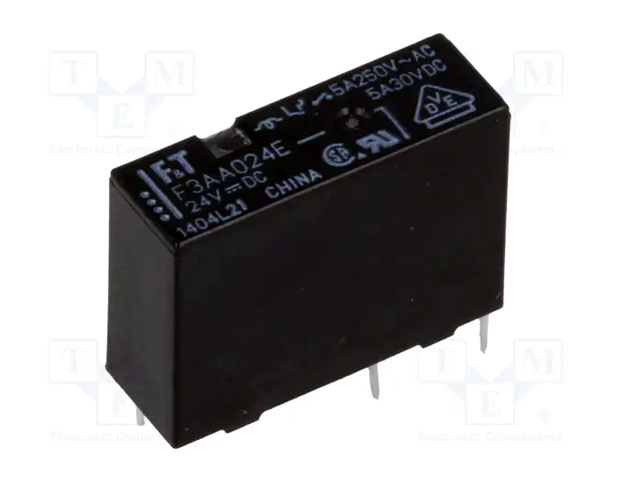 Fujitsu PCB Relais voor algemeen gebruik SPST-NO 24 VDC 5A