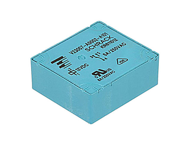 Insteek-/printrelais 1xwissel 8A/1200E - R 2,5mm - 24Vdc- Lig