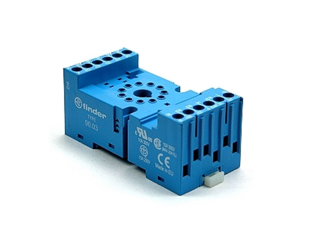 DINrail relay socket for 6013 .. series screw terminal