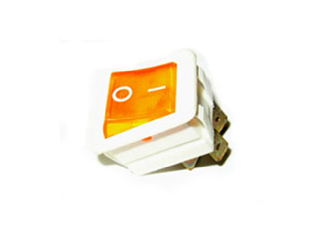 Recessed rocker White with Orange Fluorescent light 220V 30X22