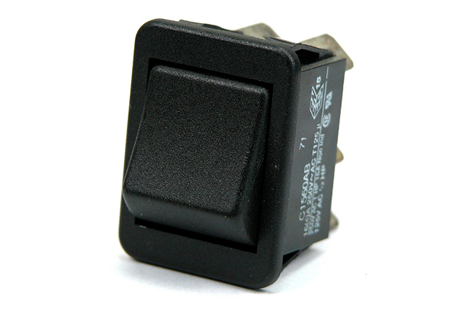Rocker Switch ON-ON Black 30X22mm DP 6pin