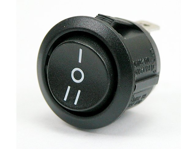 Wipschakelaar 250Vac/6A ø23mm - 1x wissel aan-aan
