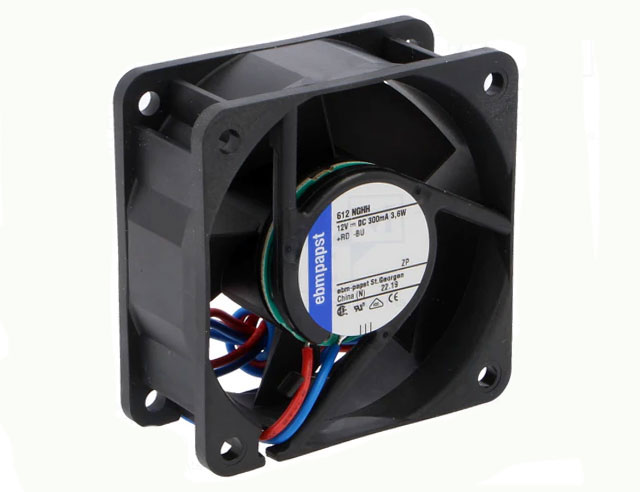 Fan 60x60x25mm 12Vdc 40dBA 40m³/uur 5300rpm - ball-bearing