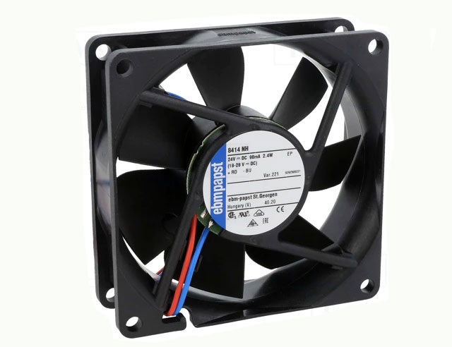 Fan 80x80x25mm 24Vdc 79m³/h 37dBA   Papst