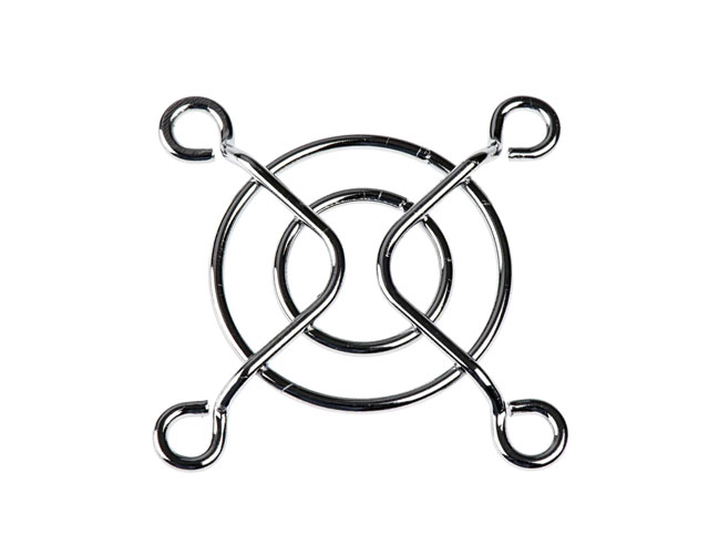 Fan Grill 40x40mm - 2 rings - chromed
