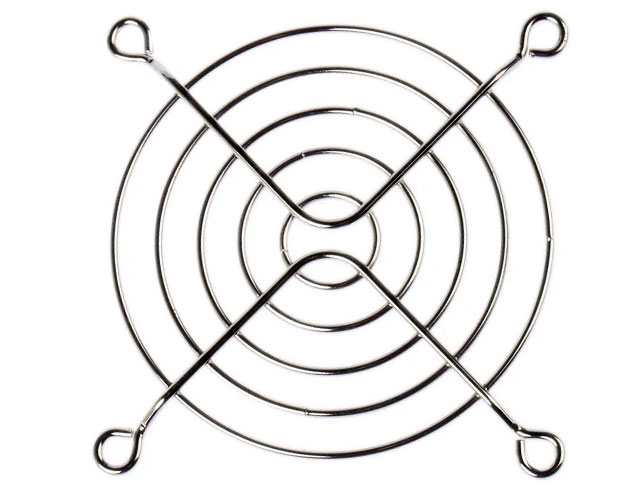 Fan Grill 60x60mm - 4 rings - chromed