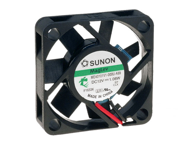 Fan 40x40x10mm 12Vdc 11,8m³/uur 27dBA - vapolager Sunon