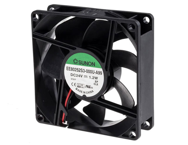 Fan 80x80x25mm 24Vdc 56m³/h 28dBA sleevebearing Sunon