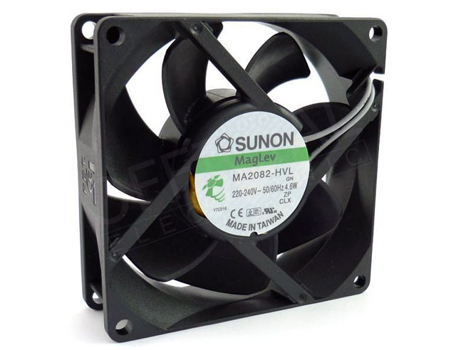 Ventilator 80x80x25mm 220 Vac 67.96m³/h 32dBA MagLev Sunon