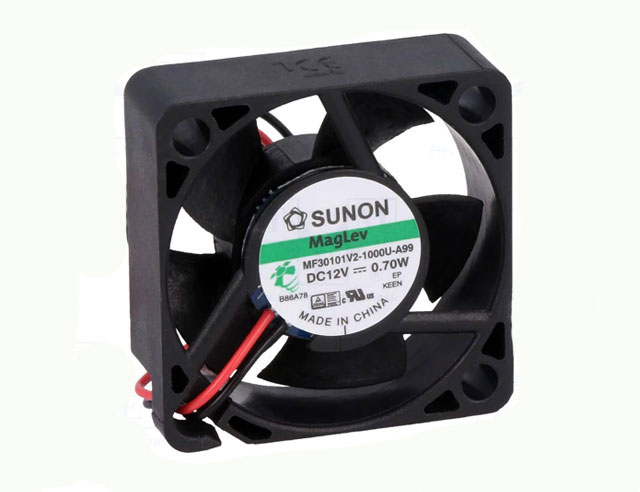 Fan 30x30x10mm 12Vdc 7.8m³ / h 20dBA Sunon vapolager