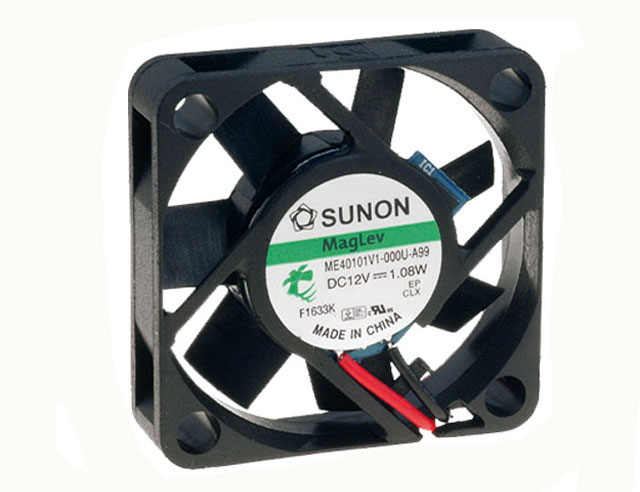 Fan 40x40x10mm 12Vdc 13,5m³/uur 32dBA - slide bearing Sunon