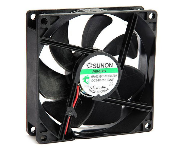 Fan 92x92x25mm 24Vdc 83m³/hr 34dBA - slide bearing Sunon
