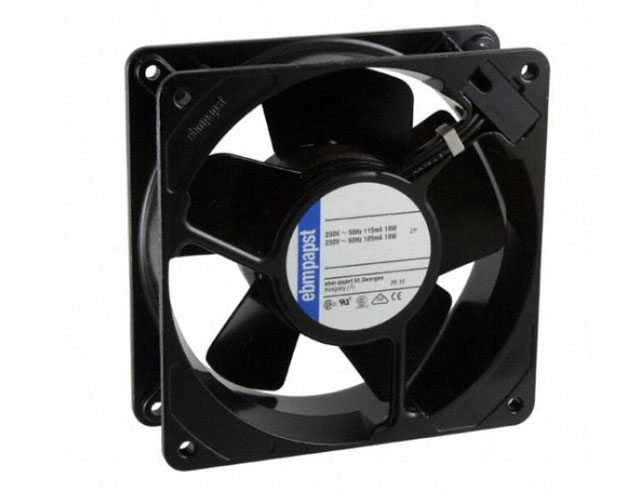 Fan 119x119x38mm 24Vdc 49 dBA 180m³/uur Papst