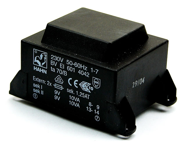Printtrafo EI60 20VA/230V - 1x 24V/834mA BV EI 601 1067