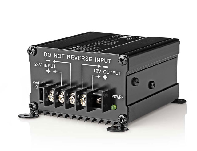 12 Volt car equipment with a 24 Volt battery (120W)